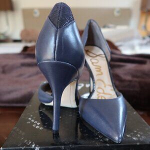 NIB! Sam Edelman Delilah 6.5 M blue leather D'Orsay stiletto pumps heels shoes